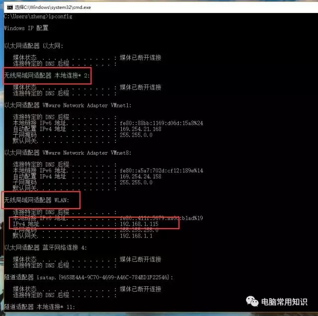 ����������IP��ַ���Ĳ鿴